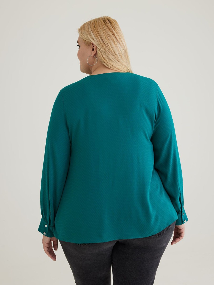 Clothing Penningtons | Responsible, Long-Sleeve Blouse With Crew Neck