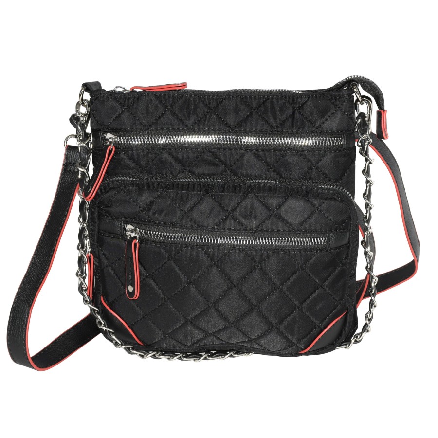 Accessories Penningtons | Nicci Nylon Crossbody Bag With Pu Trim - Penningtons