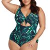 Clothing Penningtons | Artesands Palmspiration Cezanne D/Dd Cup Underwire One Piece Swimsuit - Penningtons