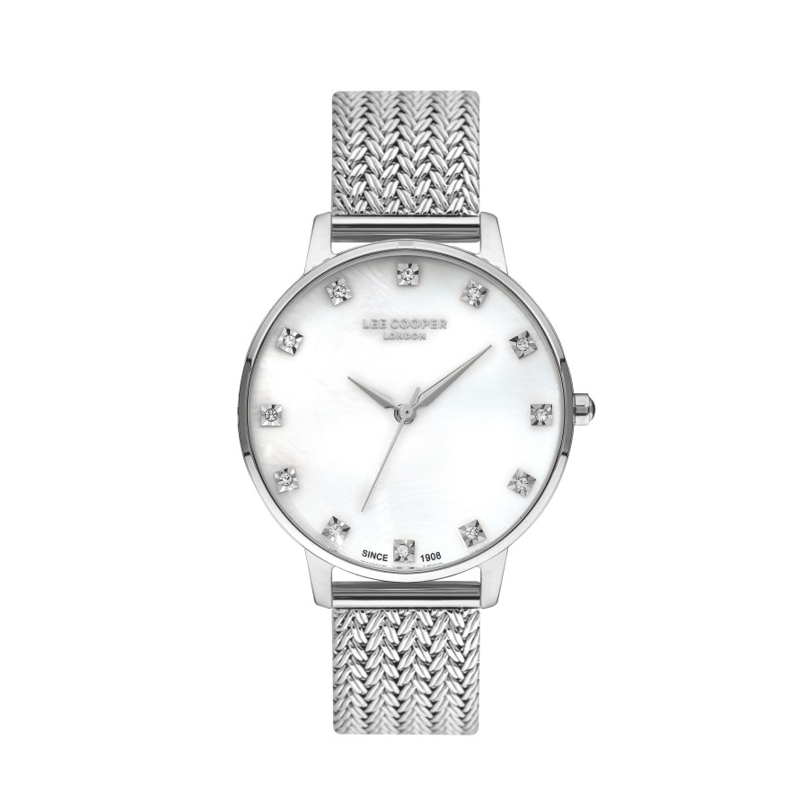 Accessories Penningtons | Lee Cooper-Women'S Yellow Gold 36Mm Watch W/White Dial - Penningtons