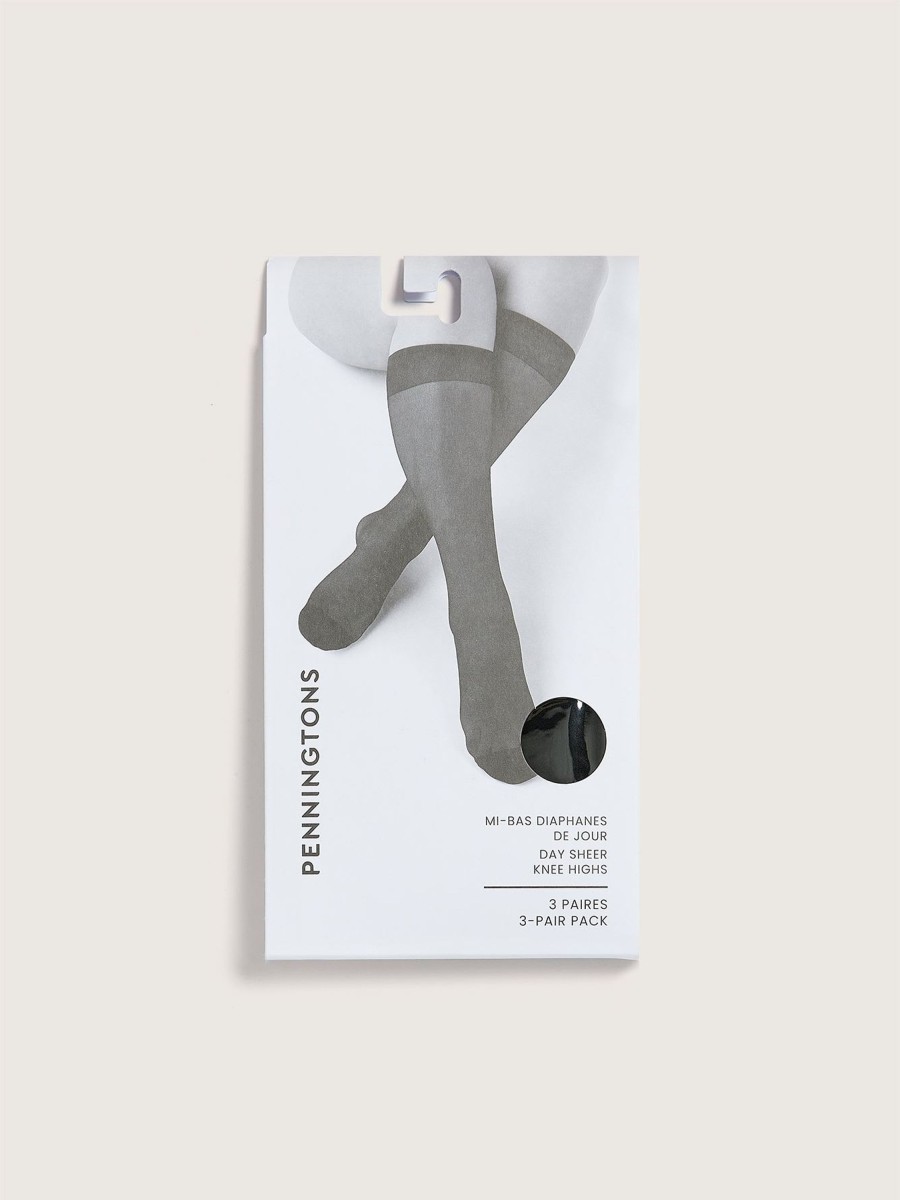 Accessories Penningtons | Knee High Nylon Socks, Set Of 3