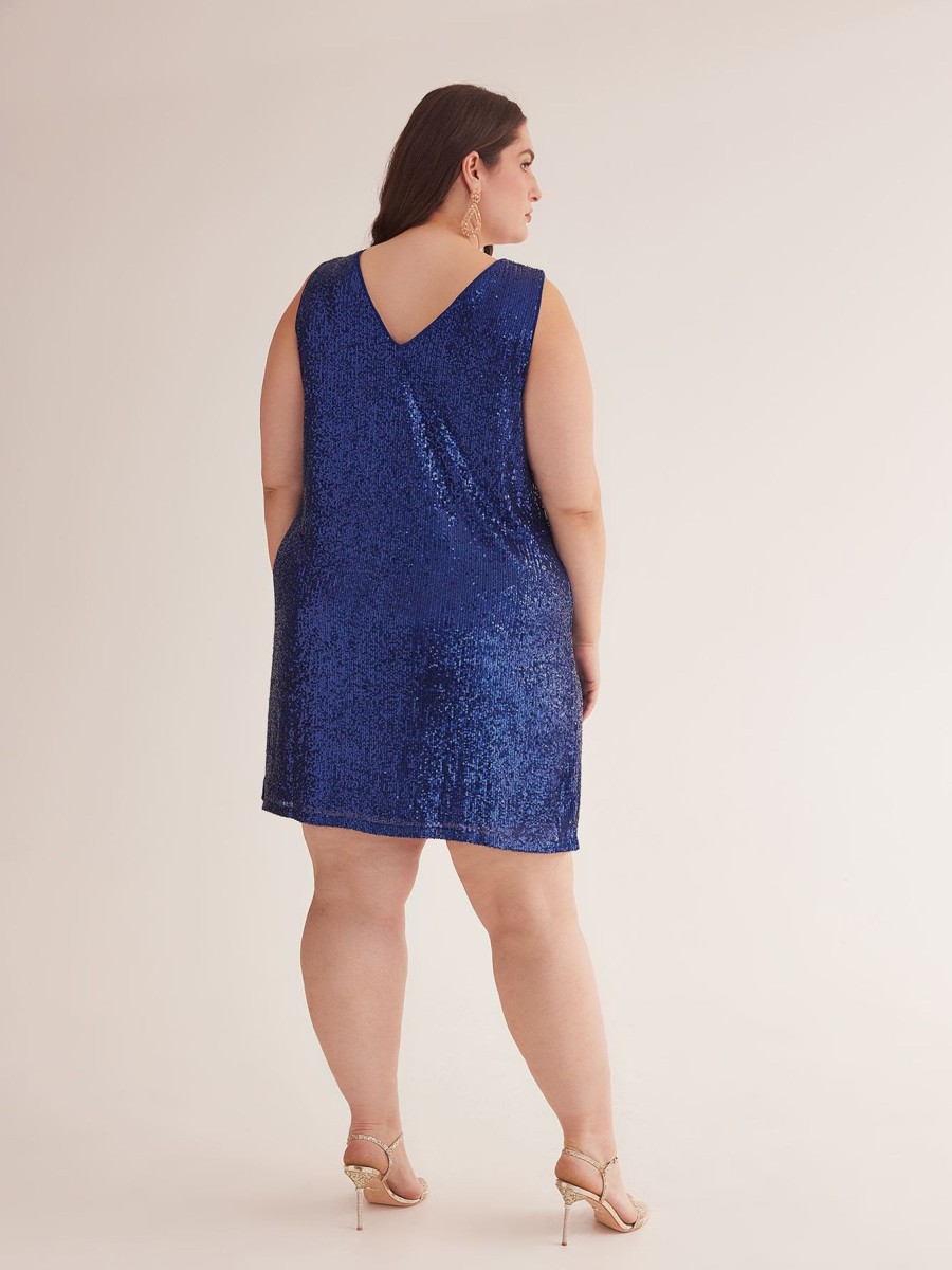 Clothing Penningtons | Sleeveless Sequins Knit Dress