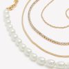 Accessories Penningtons | Four-Layer Dainty Necklace With Pearls