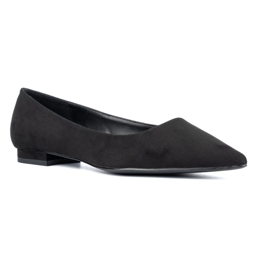 Shoes Penningtons | Women'S Bailey Pointed Flat - Wide Width - Penningtons