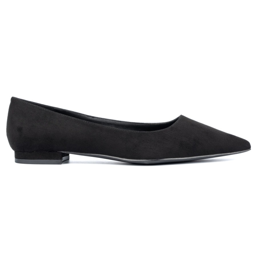 Shoes Penningtons | Women'S Bailey Pointed Flat - Wide Width - Penningtons