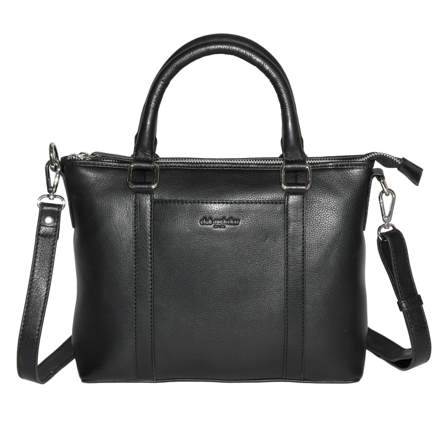 Accessories Penningtons | Club Rochelier Leather Crossbody With Top Handles - Penningtons