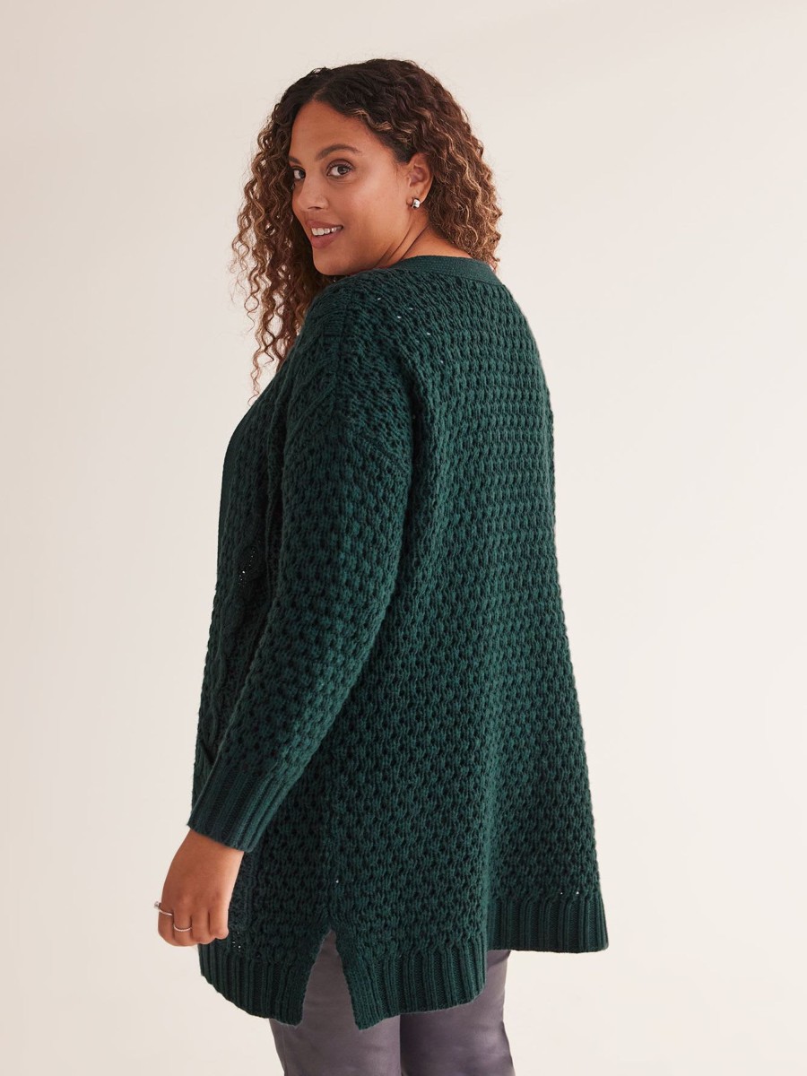 Clothing Penningtons | Cable Knit Open Cardigan