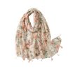 Accessories Penningtons | Delicate Pink Roses Scarf With Tassels - Don'T Ask - Penningtons