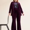 Clothing Penningtons | Flared-Leg Velvet Pant