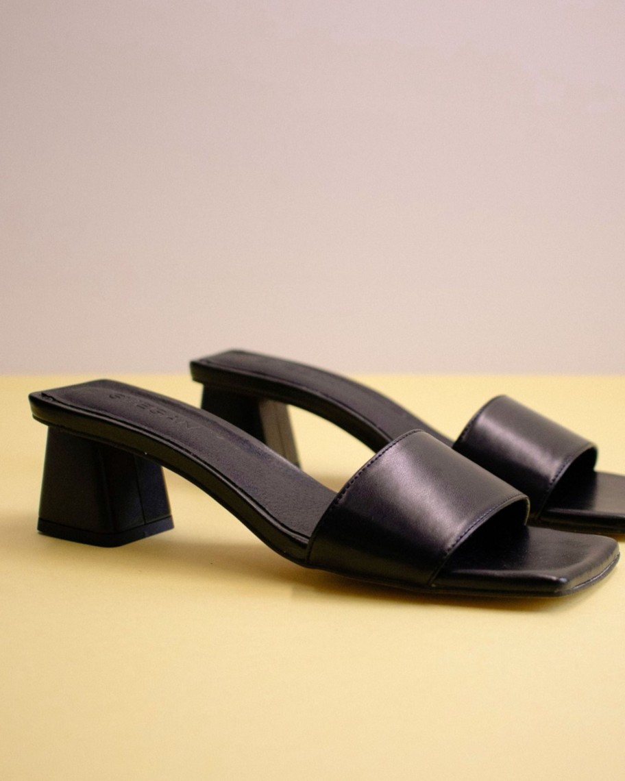 Shoes Penningtons | Svegan - Squared Black Sandals - Penningtons