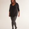 Clothing Penningtons | Black Textured Lace Fashion Legging - Penn. Essentials