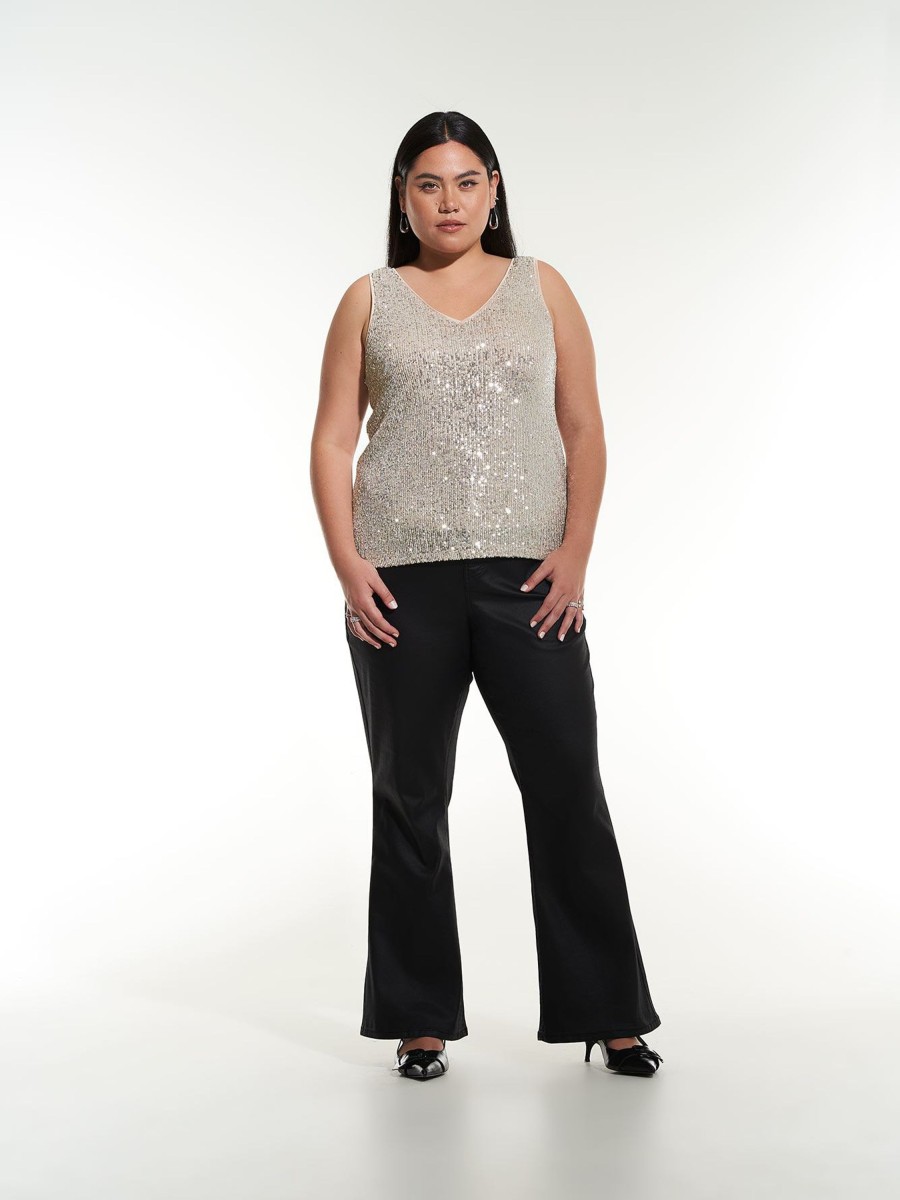 Clothing Penningtons | Sleeveless Sequins Knit Top - Addition Elle