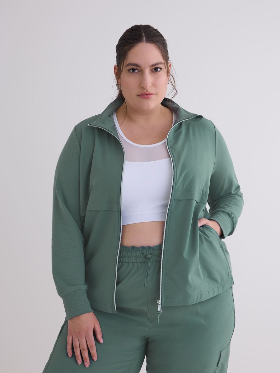 Clothing Penningtons | Mock-Neck Zipped Jacket - Active Zone