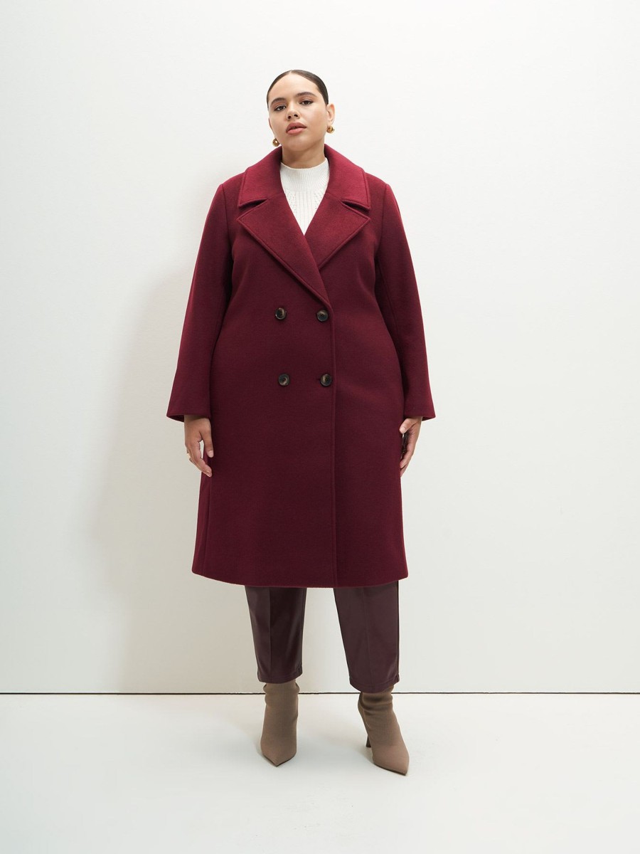 Clothing Penningtons | Double-Breasted Coat - Addition Elle