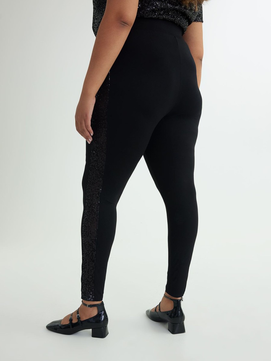 Clothing Penningtons | Responsible, Black Legging With Sequins - Penn. Essentials