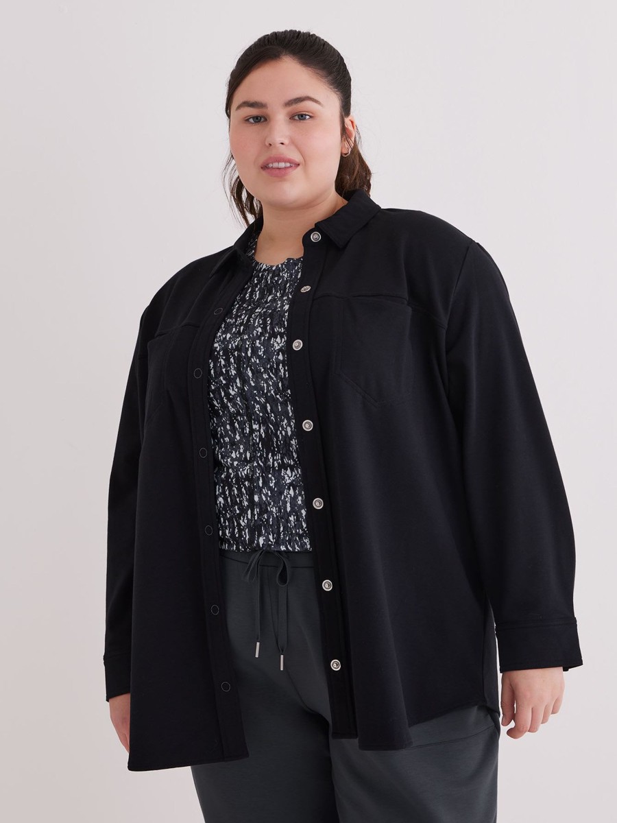 Clothing Penningtons | French Terry Cozy Shirt With Pockets - Active Zone