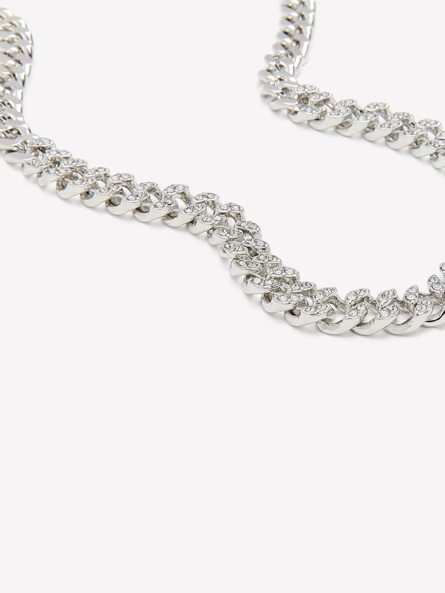 Accessories Penningtons | Rhinestone Chain Choker Necklace