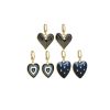 Accessories Penningtons | Goldtone Black & Navy Set Of 3 Heart Huggie Hoop Earrings- Don'T Ask - Penningtons