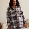 Lingerie Penningtons | Long Plaid Pyjama Shirt - Ti Voglio