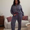 Lingerie Penningtons | Metallic Plaid Flannel Pyjama Set - Ti Voglio