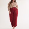 Clothing Penningtons | Responsible, Curvy-Fit High-Rise Wide-Leg Corduroy Pant