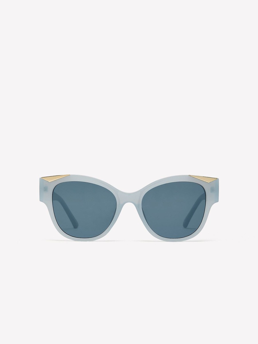 Accessories Penningtons | Round Light Blue Smoked Sunglasses