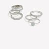 Accessories Penningtons | Assorted Rings With Paper Glitter, Pack Of 6