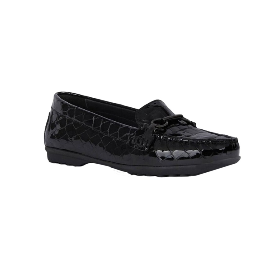 Shoes Penningtons | Geox - Womens/Ladies Elidia Leather Loafers - Penningtons