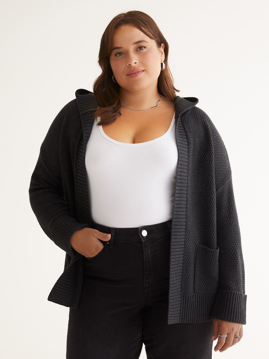 Clothing Penningtons | Open Hooded Sweater Cardigan