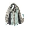 Accessories Penningtons | Turquoise Multi Striped Scarf With Tassels - Don'T Ask - Penningtons