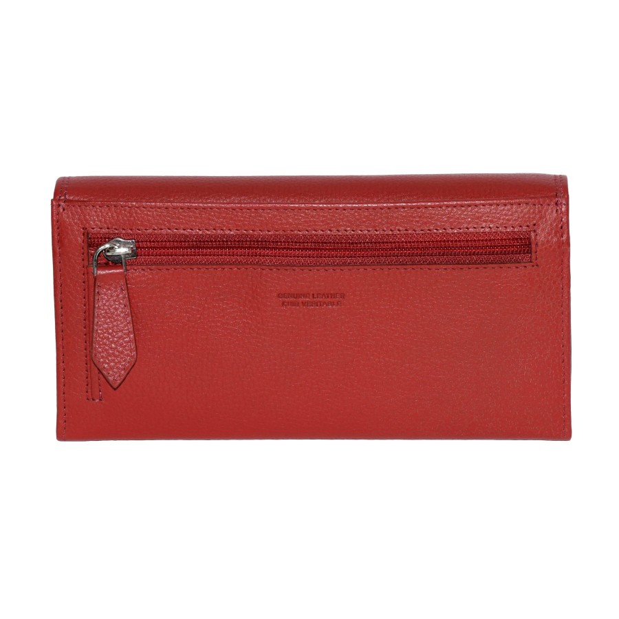 Accessories Penningtons | Club Rochelier Ladies' Clutch Wallet With Checkbook And Gusset - Penningtons