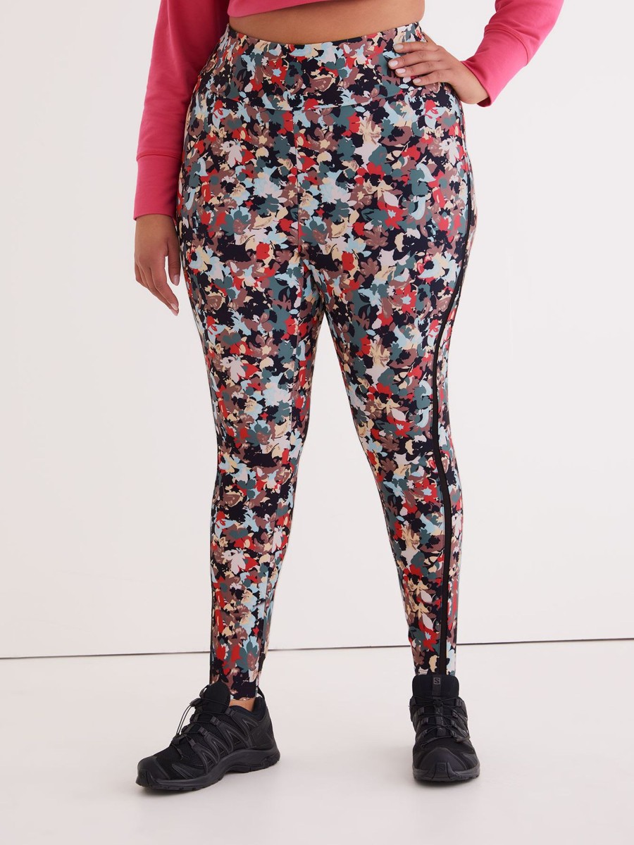 Clothing Penningtons | Printed Legging With Mesh Insert - Active Zone