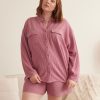 Lingerie Penningtons | Long Waffle Knit Pyjama Shirt - Ti Voglio