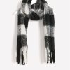 Accessories Penningtons | Cozy Black & White Plaid Scarf