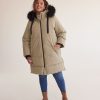 Clothing Penningtons | Responsible, Knee-Length Parka With Removable Faux-Fur Hood