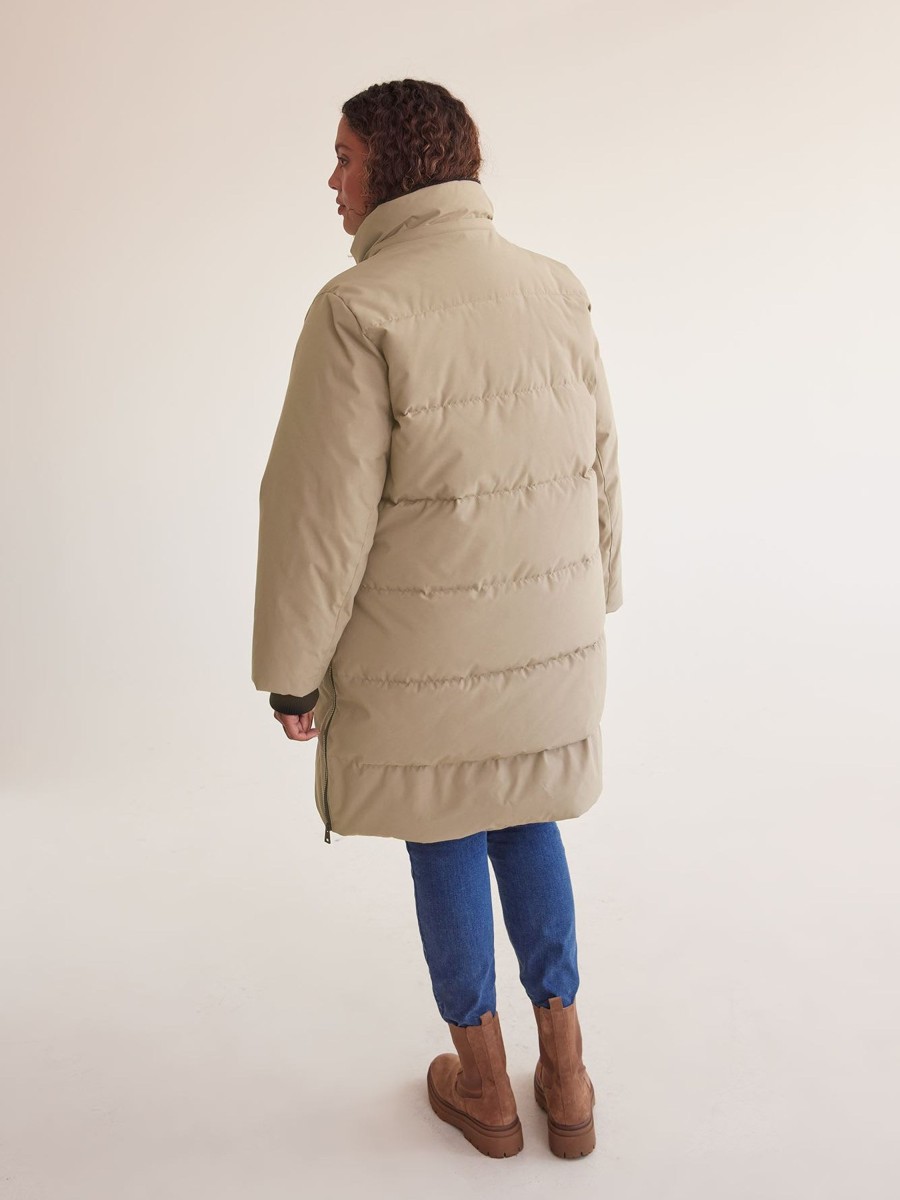 Clothing Penningtons | Responsible, Knee-Length Parka With Removable Faux-Fur Hood