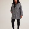 Clothing Penningtons | Responsible, Black & White Wool Blend Coat