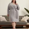 Lingerie Penningtons | Grey Waffle Knit Robe - Ti Voglio