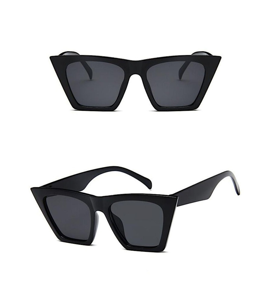 Accessories Penningtons | Black Squared Rectangular Sunglasses- Don'T Ask - Penningtons