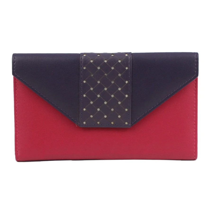 Accessories Penningtons | Eastern Counties Leather - Donna Contrast Panel Leather Coin Purse - Penningtons