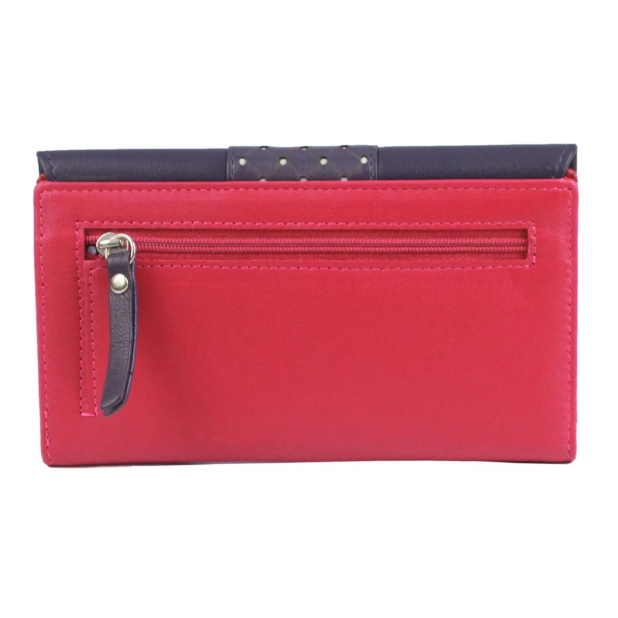 Accessories Penningtons | Eastern Counties Leather - Donna Contrast Panel Leather Coin Purse - Penningtons