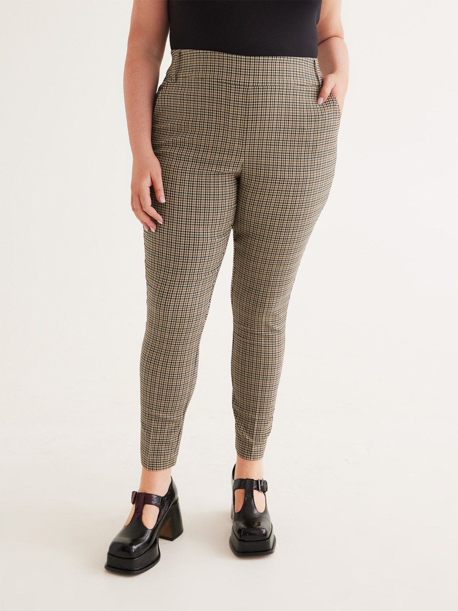 Clothing Penningtons | Plaid Skinny-Leg Savvy Pant - Penn. Essentials