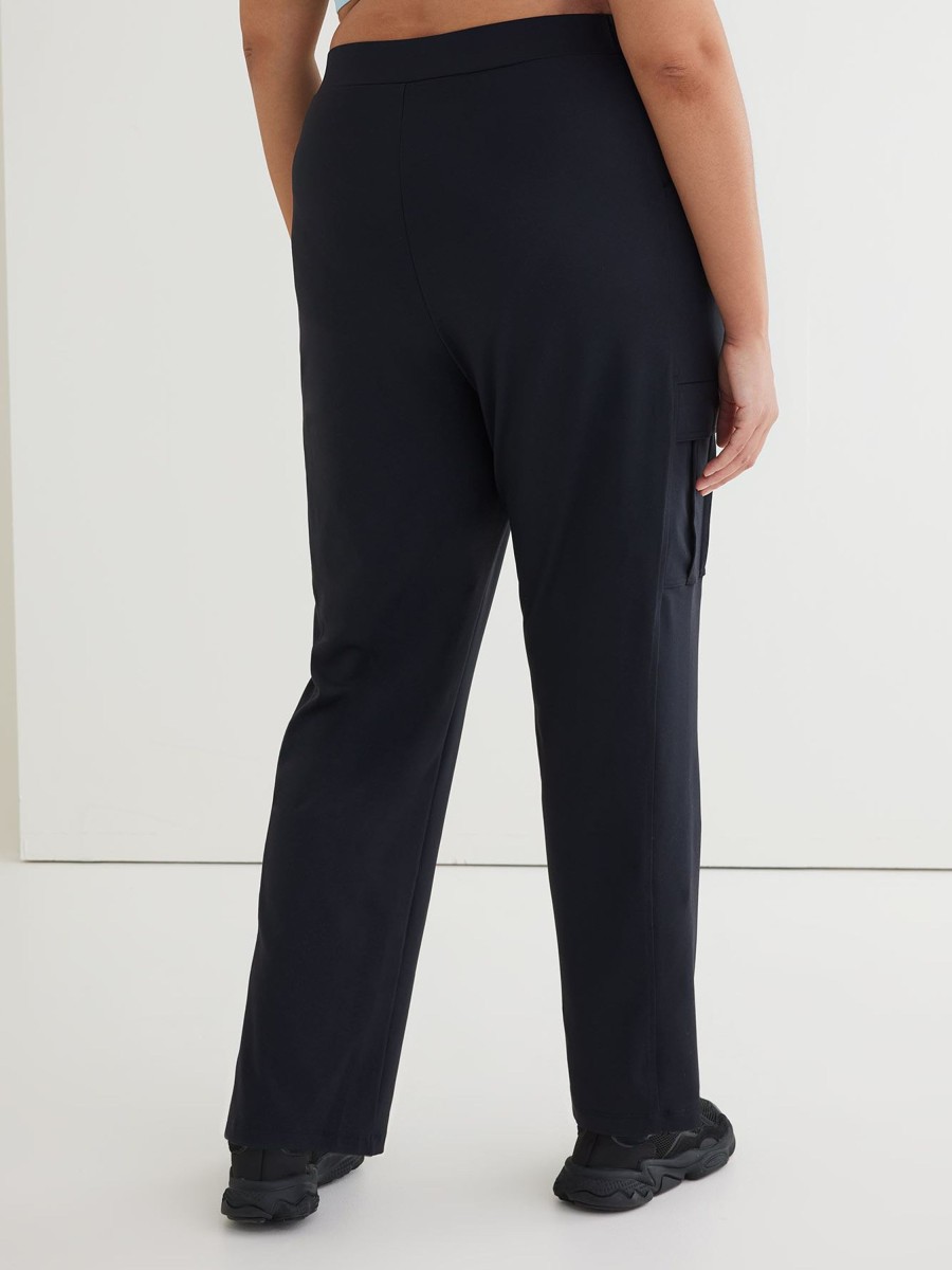 Clothing Penningtons | Black Urban Cargo Straight Leg Pant - Active Zone