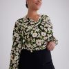 Clothing Penningtons | Printed V-Neck Blouse