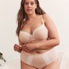 Addition Elle Penningtons | Underwire Cotton Rib Contour T-Shirt Bra With Lace - D Esse Collection