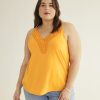 Clothing Penningtons | Sleeveless Top With Crochet V-Neckline