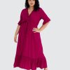 Clothing Penningtons | Dani Marie - Nicole Tie Front Plus Size Maxi Dress - Penningtons