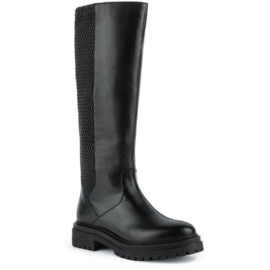 Shoes Penningtons | Geox - Womens/Ladies D Iridea J Leather Knee-High Boots - Penningtons