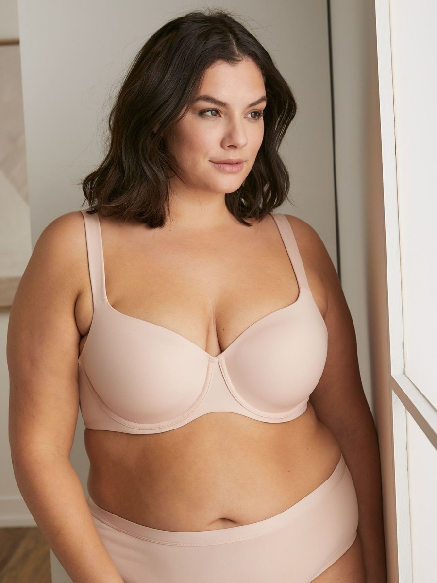 Lingerie Penningtons | Padded Microfibre T-Shirt Bra With Underwire, G-H Cups - Ti Voglio