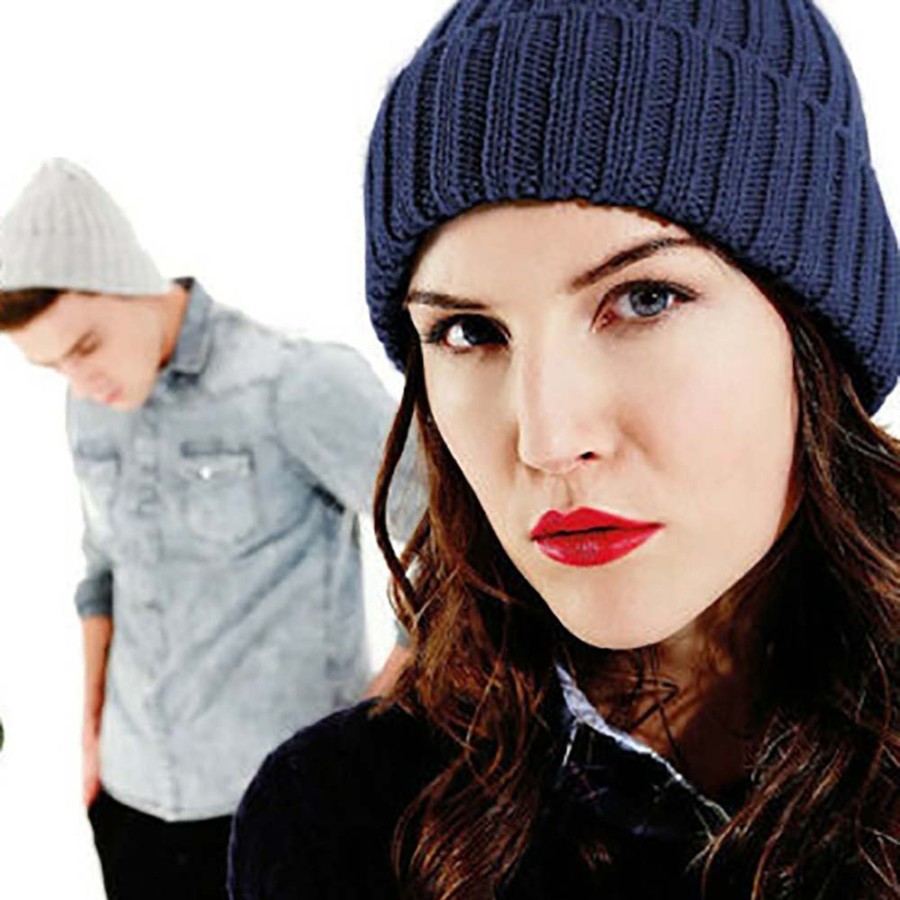 Accessories Penningtons | Beechfield - Unisex Chunky Ribbed Winter Beanie Hat - Penningtons